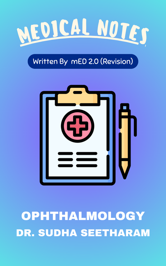Med 2.0 - Ophthalmology by Dr. Sudha Seetharam (Rapid Revision)