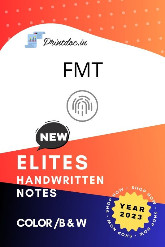 Elites - FMT Notes 2023