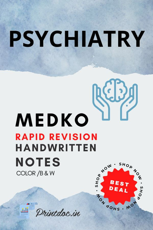Medko Rapid Revision - PSYCHIARTY