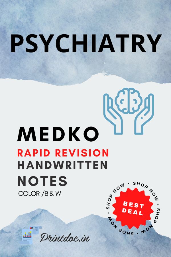 Medko Rapid Revision - PSYCHIARTY