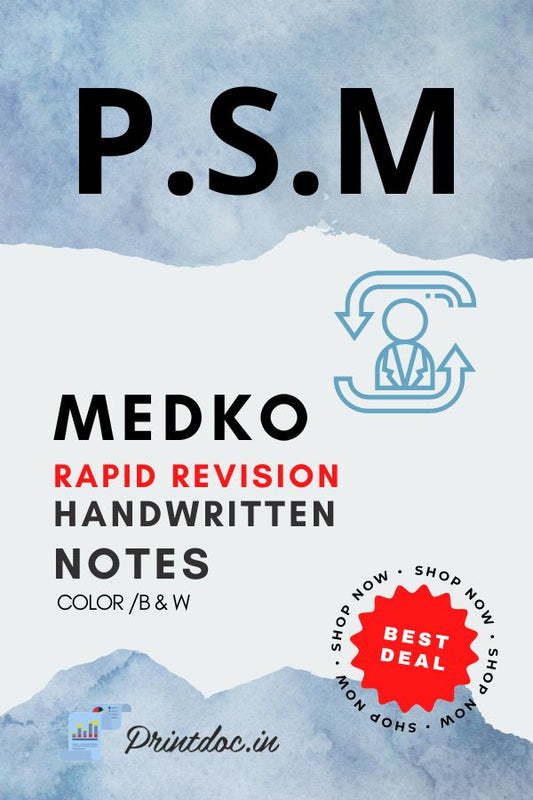 Medko Rapid Revision - P.S.M