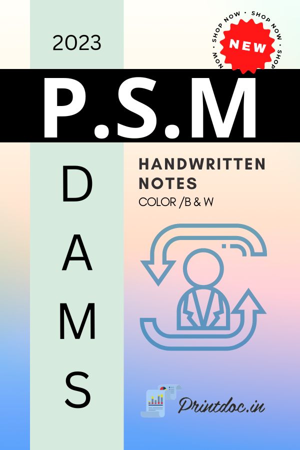 DAMS - P.S.M NOTES 2023