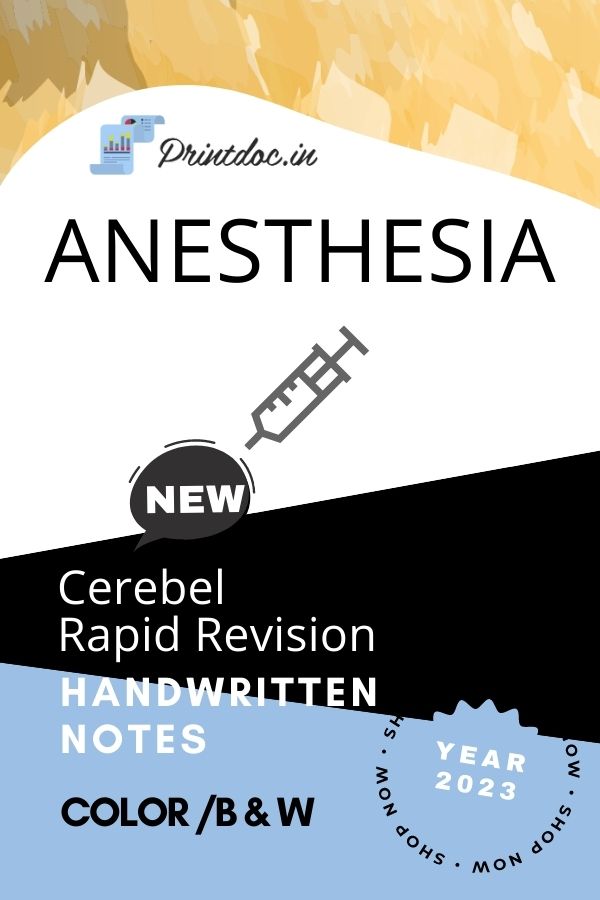 Cerebel RR - ANAESTHESIA