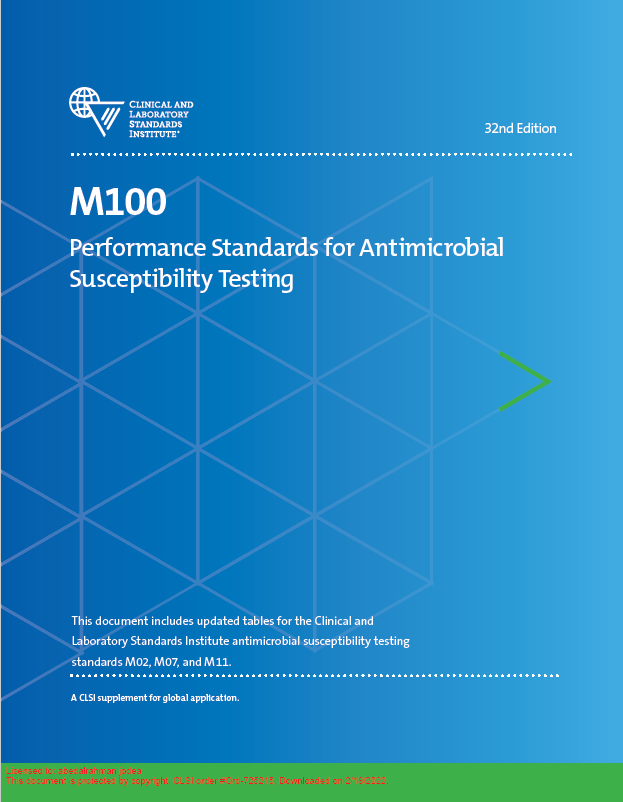 Performance Standards for Antimicrobial Susceptibility Testing; Twenty-Third Informational Supplement