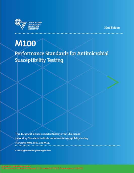 Performance Standards for Antimicrobial Susceptibility Testing; Twenty-Third Informational Supplement