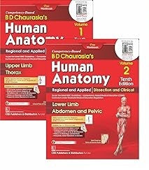 BD Chaurasia’s Human Anatomy, 10/e , Volumes 1– 4 with free Workbooks and BDC’s Human Anatomy e-books - 2024