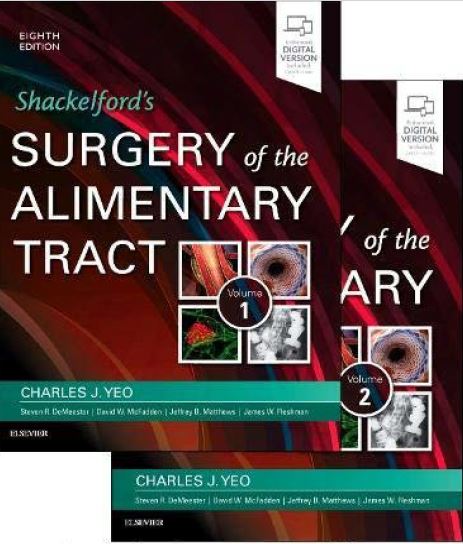 SHACKELFORD'S SURGERY OF THE ALIMENTARY TRACT, 2 VOLUME