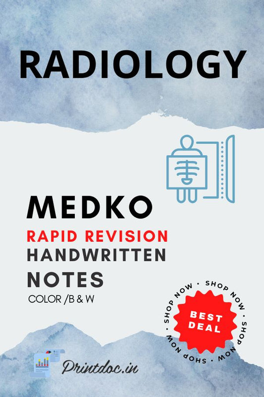 Medko Rapid Revision - RADIOLOGY