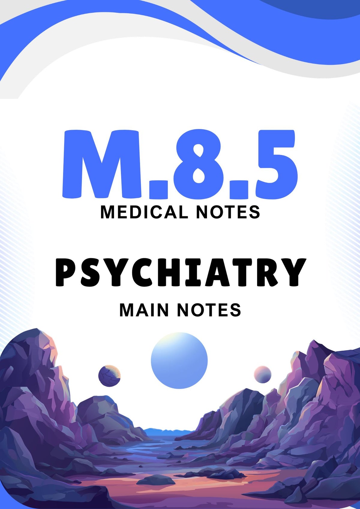 M.8.5 - PSYCHIATRY - Main Notes