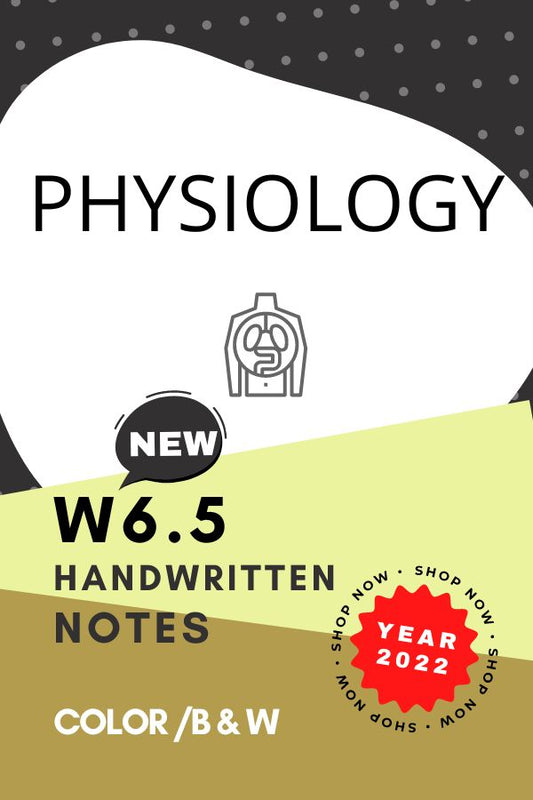 W6.5 - PHYSIOLOGY