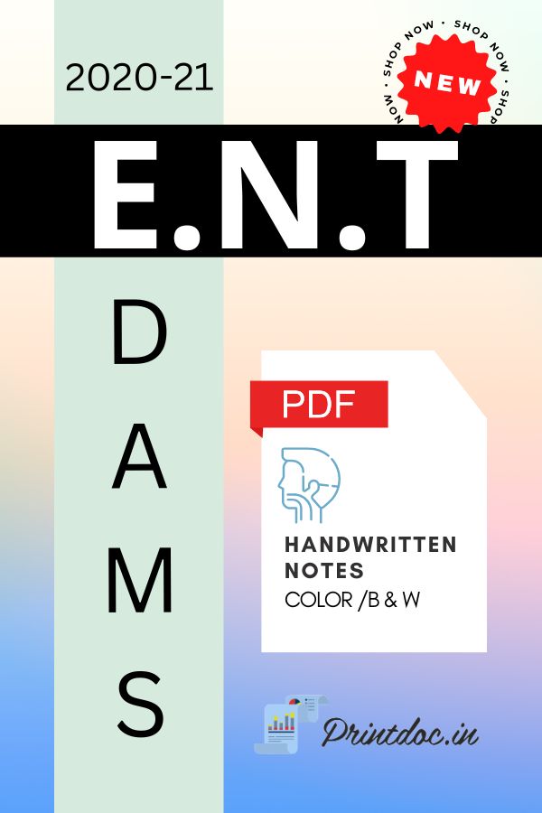 DAMS - E.N.T - PDF
