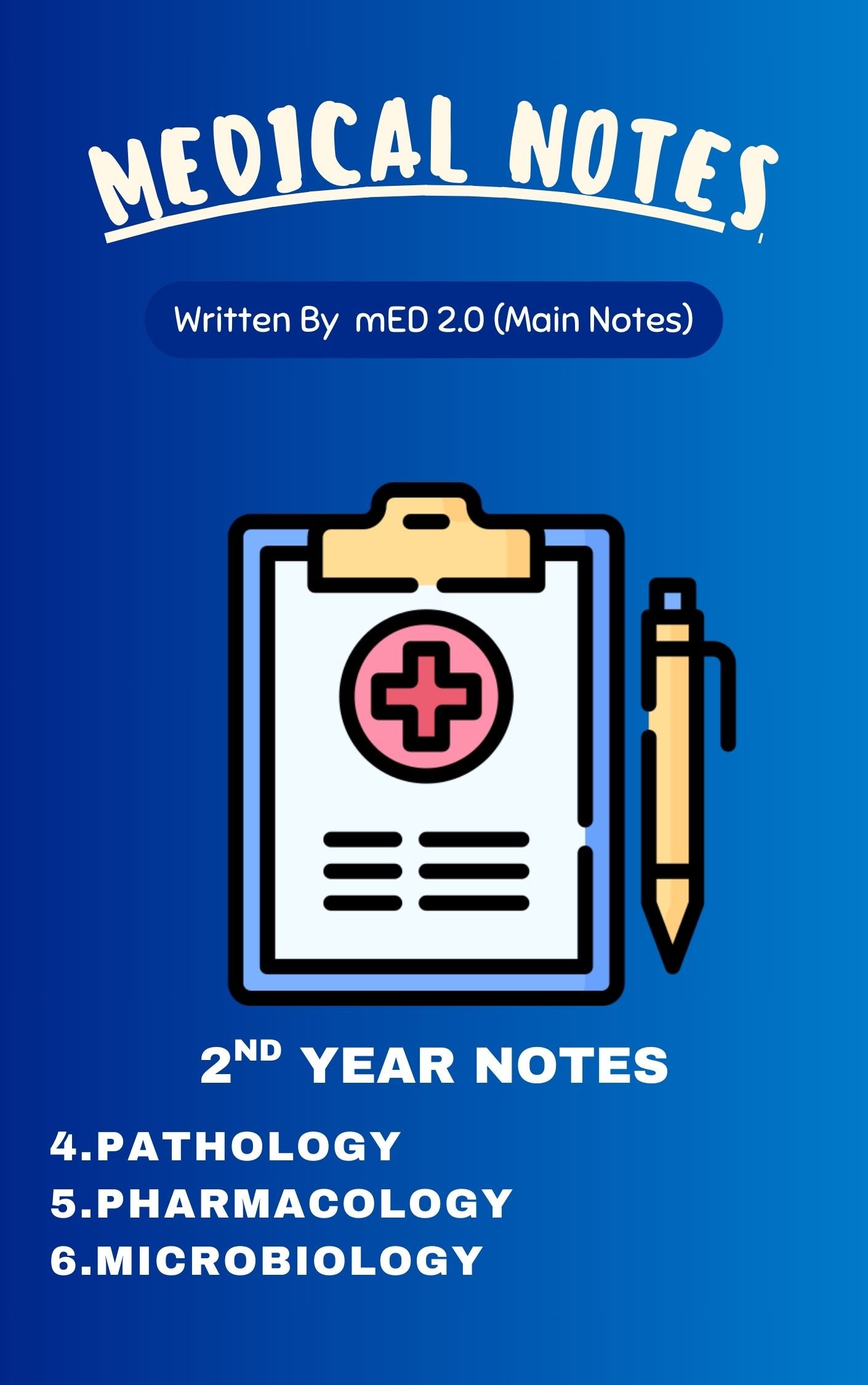 Med 2.0 - Second Year MBBS Notes – Pathology, Pharmacology & Microbiology