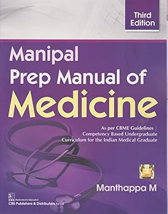 MANIPAL PREP MANUAL OF MEDICINE 3ED (PB 2021)