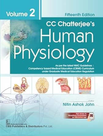 CC Chatterjee's Human Physiology Volume 2, 15th Edition - 2025