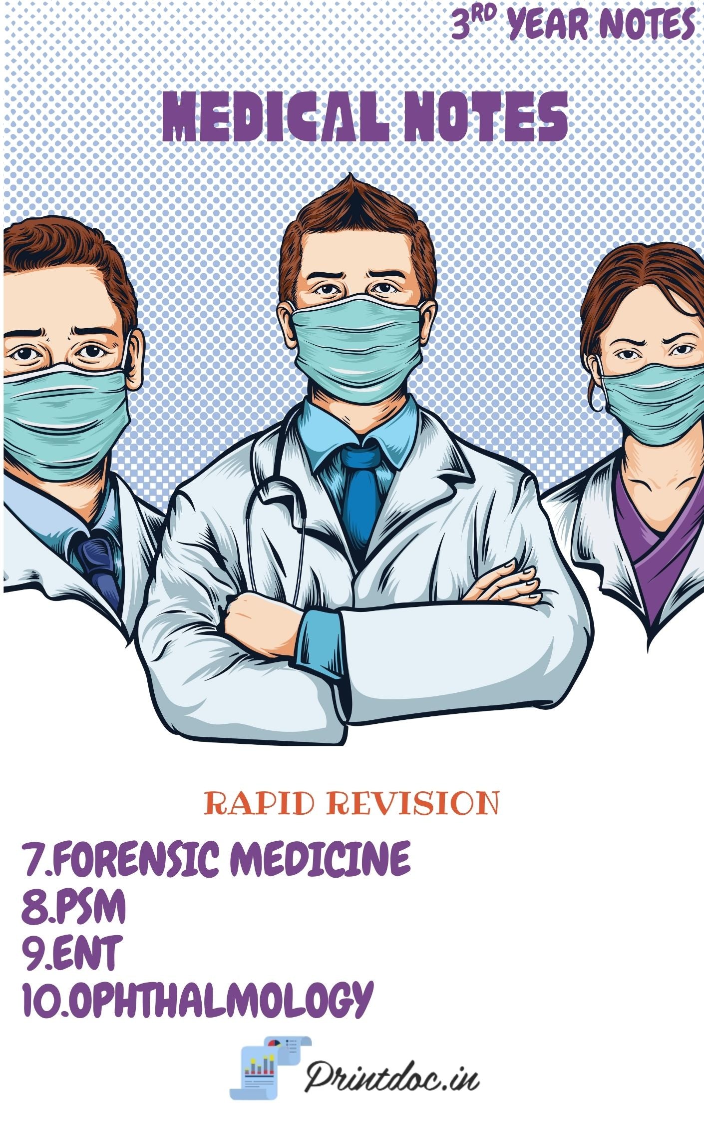 Cerebel 2.0 RR Notes 2024 -2025 - Third Year MBBS Notes – Forensic Medicine (FMT), Community Medicine (PSM), ENT & Ophthalmology