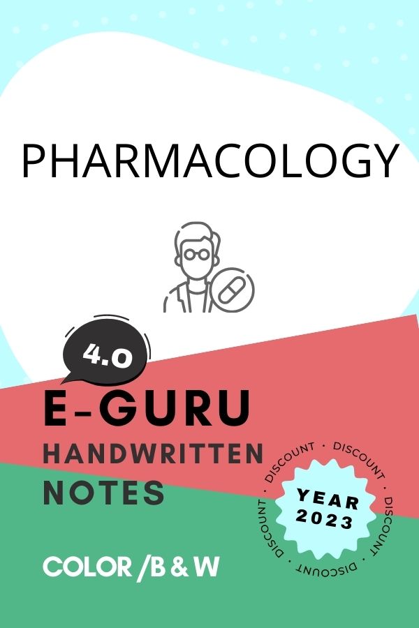 E-GURU-4-0 PHARMACOLOGY