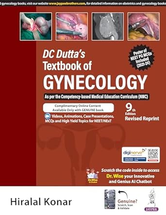 DC DUTTA’S TEXTBOOK OF GYNAECOLOGY