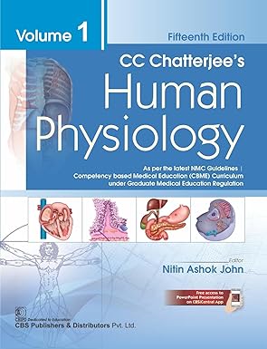 CC Chatterjee's Human Physiology Volume 1, 15th Edition - 2025