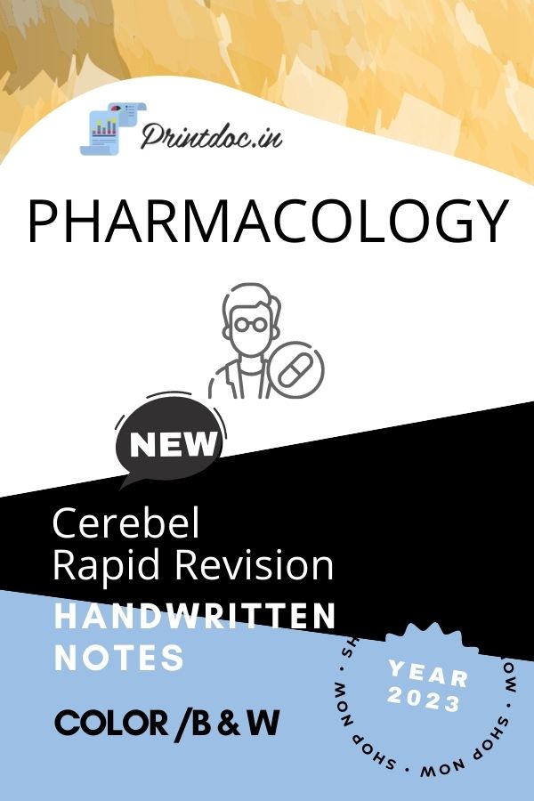 Cerebel RR - PHARMACOLOGY