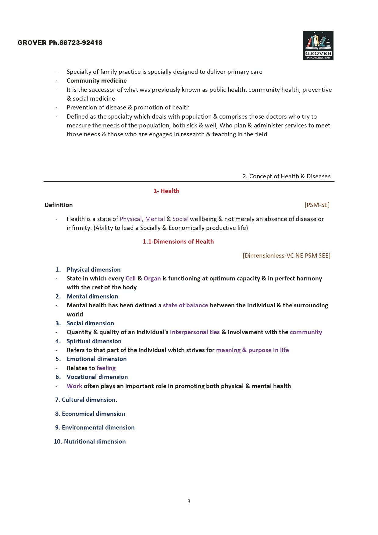Arpit's PSM Made Easy Notes by Dr. Arpit in HD printed