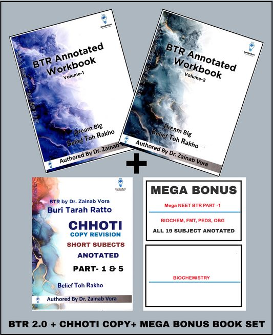 BTR 2.0 + Chhoti Copy + Mega Bonus (All Notes are Anotated) for Neet-PG BY DR. ZAINAB VORA (New Offer) - PrintDoc