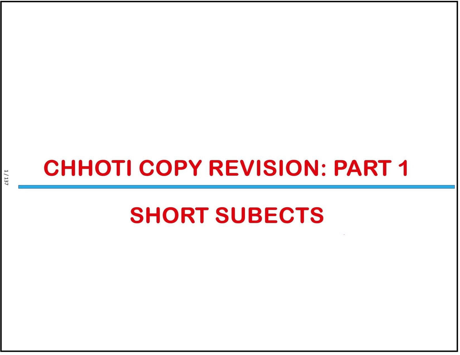 BTR CHOTTI COPY Revision Notes ANOTATED Notes BY DR. ZAINAB VORA (New Offer) - PrintDoc