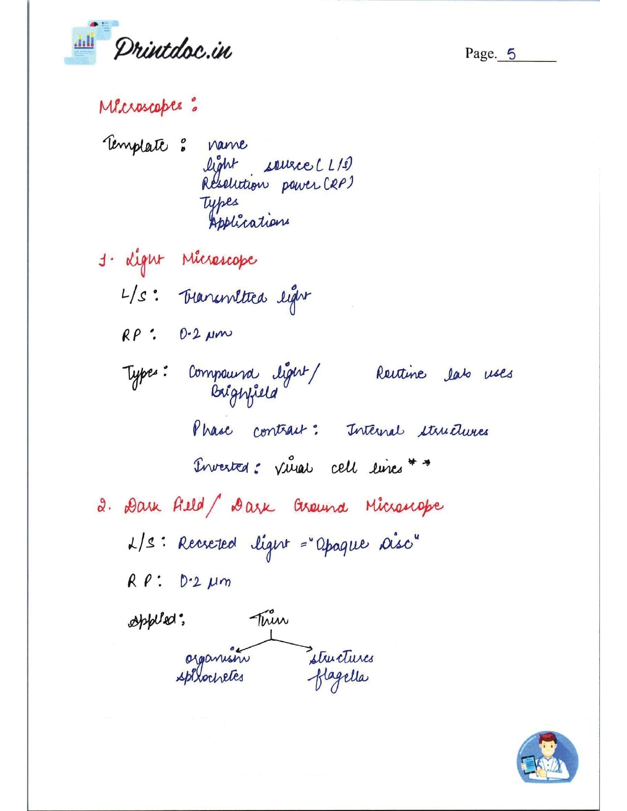 DAMS - MICROBIOLOGY NOTES 2022-23 - PrintDoc