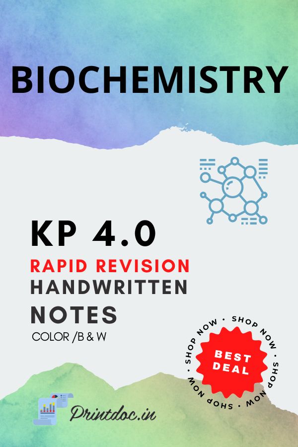 KP 4.0 Rapid Revision - BIOCHEMISTRY - PrintDoc