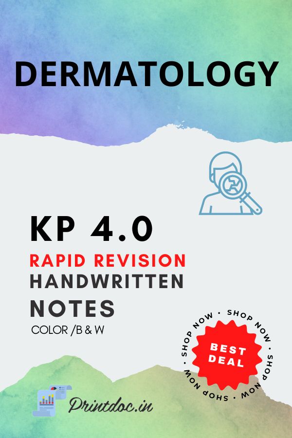 KP 4.0 Rapid Revision - DERMATOLOGY - PrintDoc