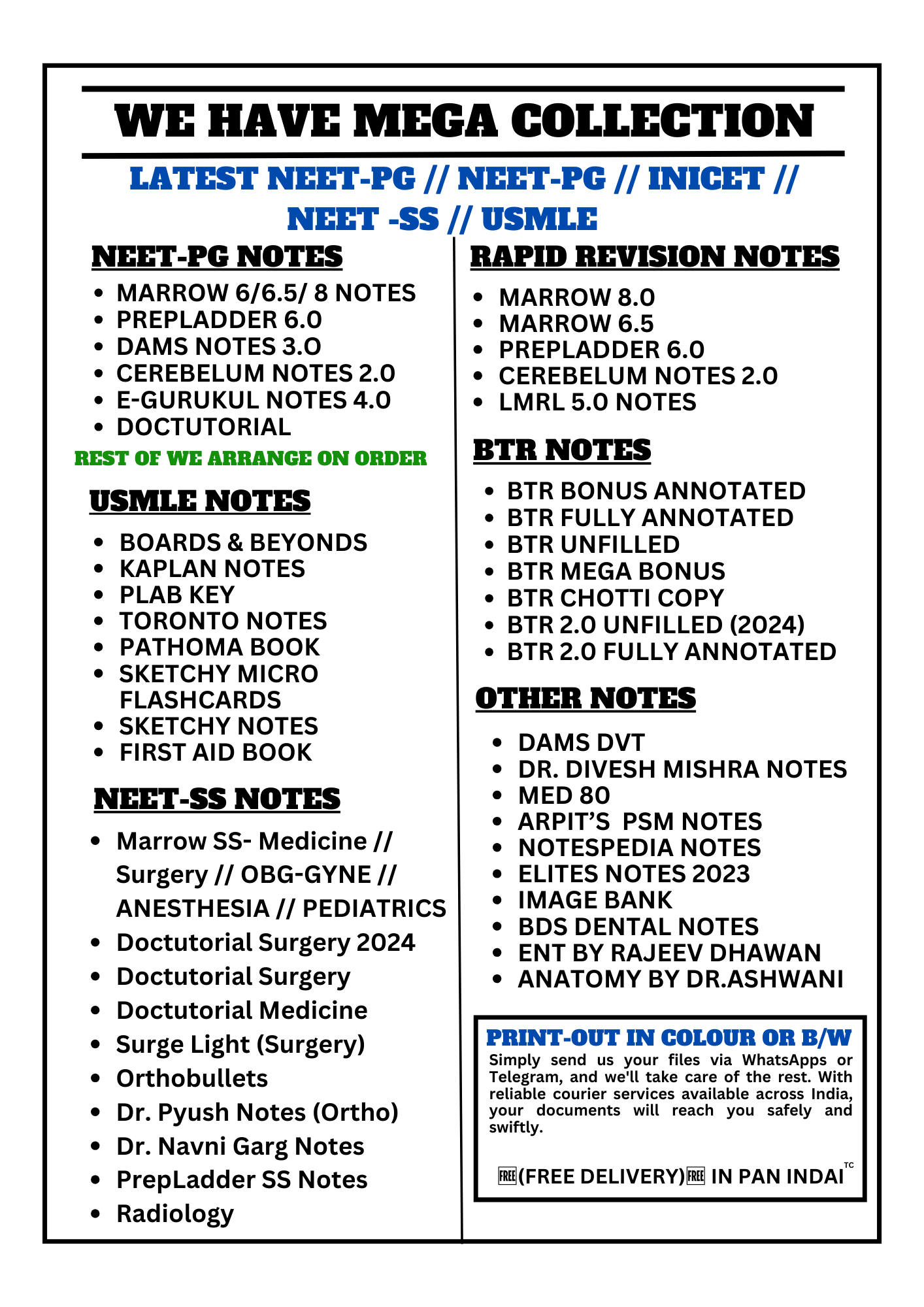 M8 2nd-Year Notes (Pathology, Pharmacology and Microbiology) For NEET-PG (New Offer) - PrintDoc