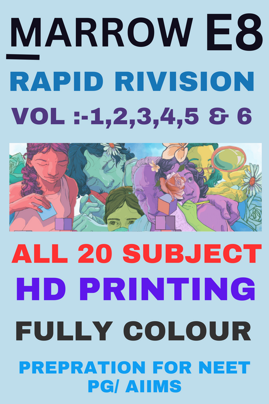 Marrow E.8.0 Rapid Revision Notes VOl-1,2,3,4,5,6 For NEET-PG (New Offer) - PrintDoc