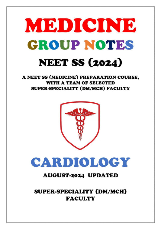 Medicine - Cardiology Part 1 & 2 Super - Speciality Notes - PrintDoc