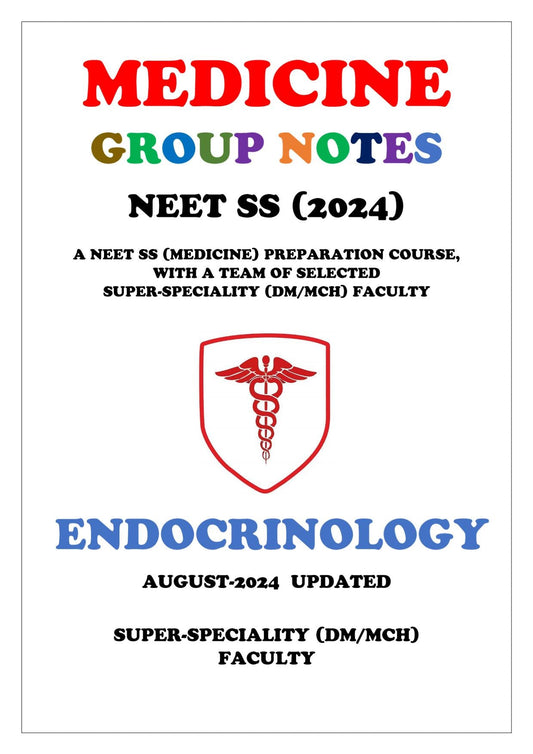 Medicine - Endocrinology Super - Speciality Notes - PrintDoc