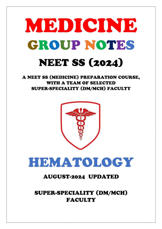 Medicine - Hematology Super - Speciality Notes - PrintDoc