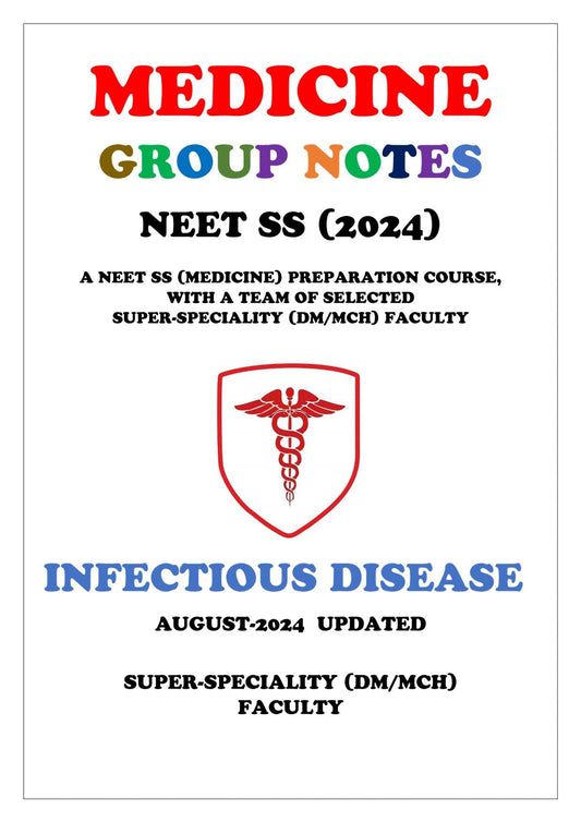 Medicine - Infectious Disease Super - Speciality Notes - PrintDoc