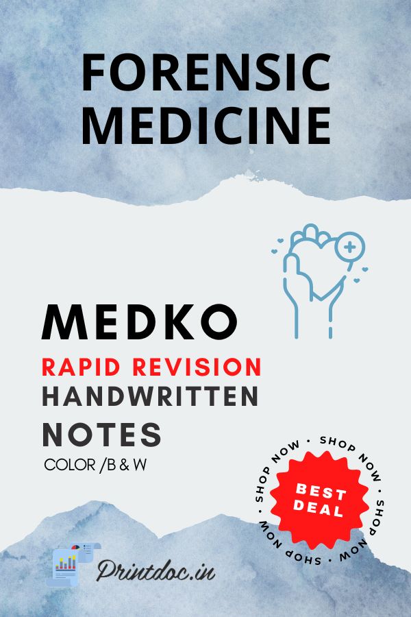 Medko Rapid Revision - FORENSIC MEDICINE - PrintDoc