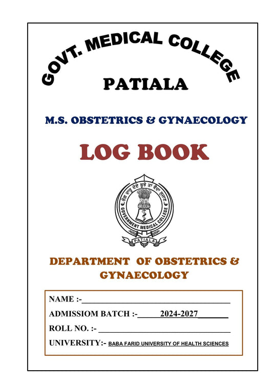 Obs and Gyne - Log Book GMC - PrintDoc