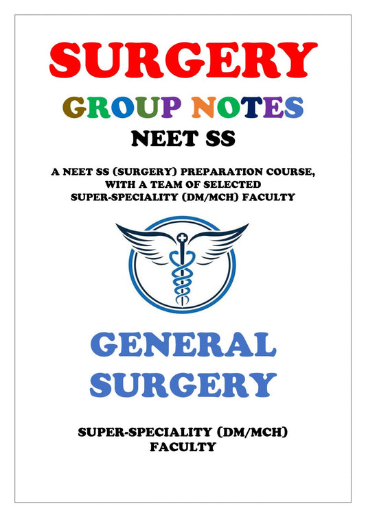Surgery - General Surgery Vol 1 & 2 Super - Speciality Notes - PrintDoc