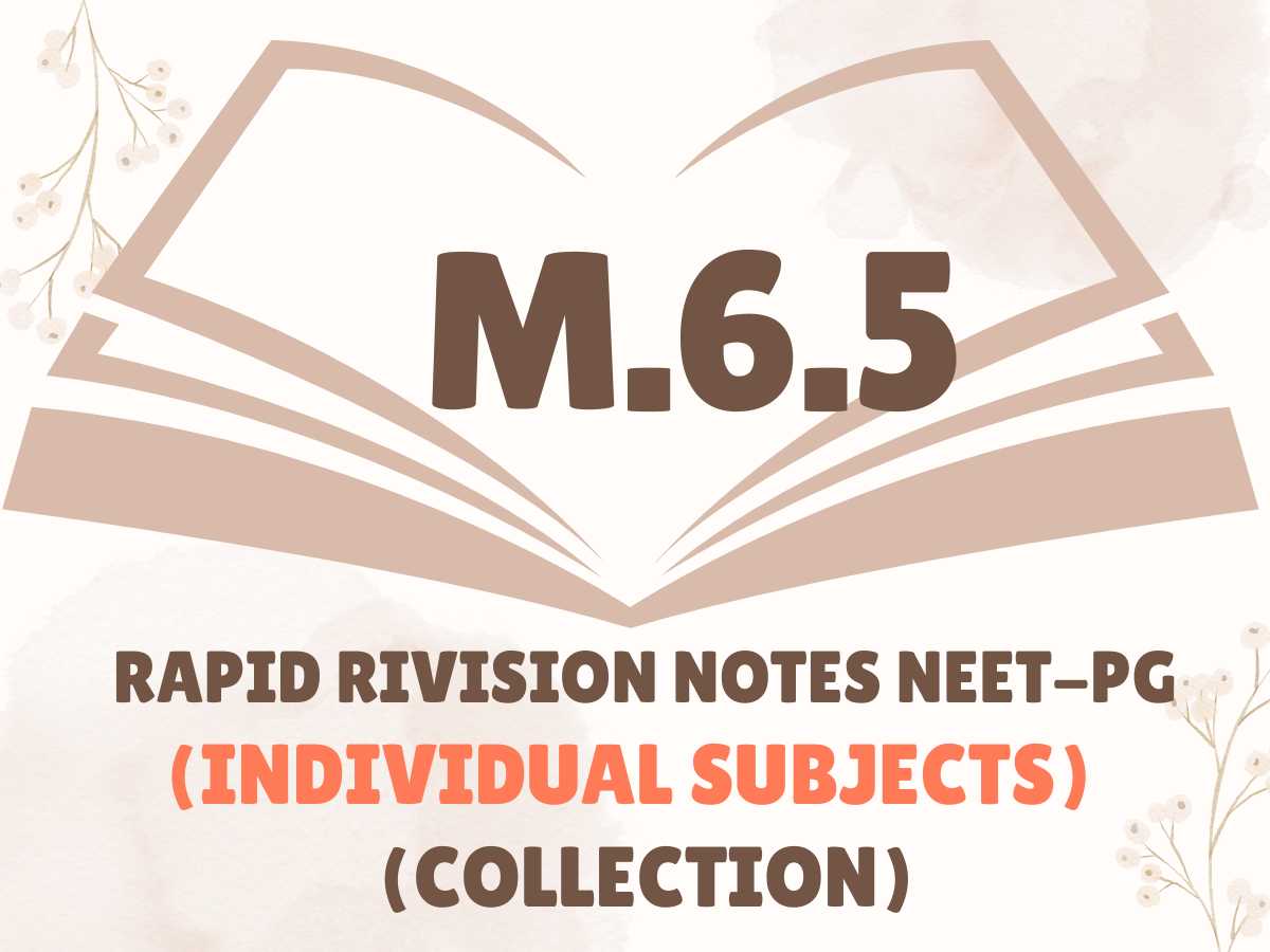 M.6.5 Rapid Revision Notes