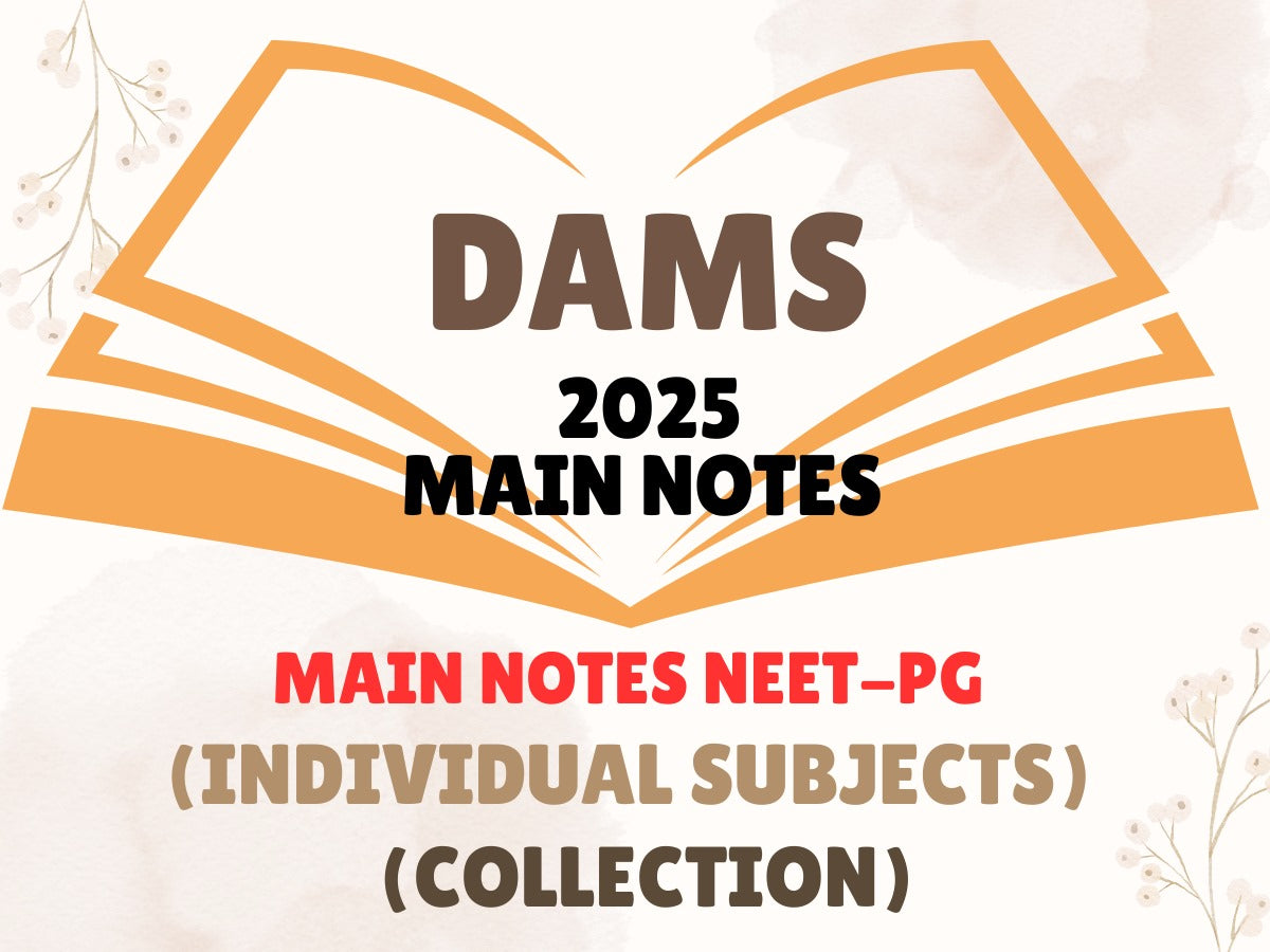 DAMS MAIN NOTES 2025