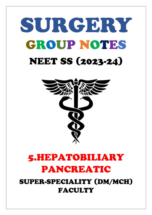 HEPATOBILIARY PANCREATIC - Doc Surgery 1.0-5