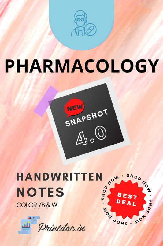Snapshot 4.0 - PHARMACOLOGY