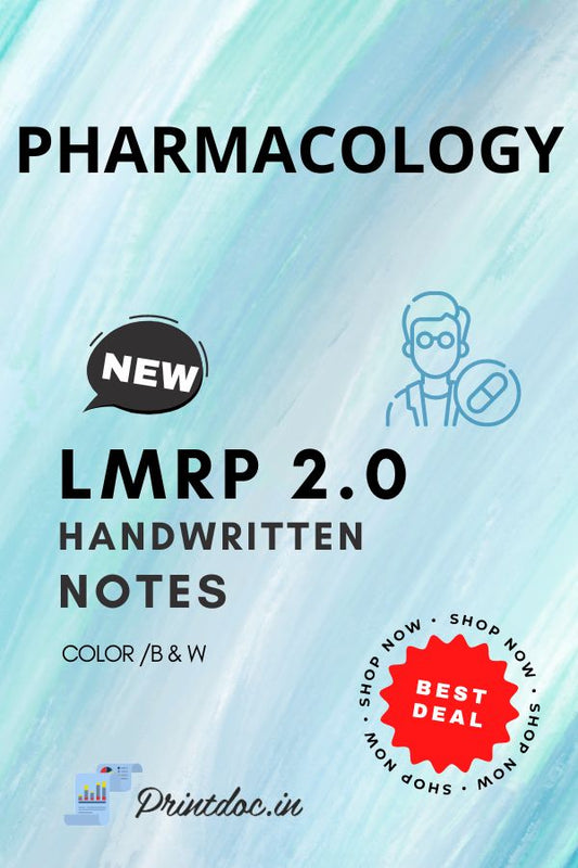 LMRP 2.0 - PHARMACOLOGY