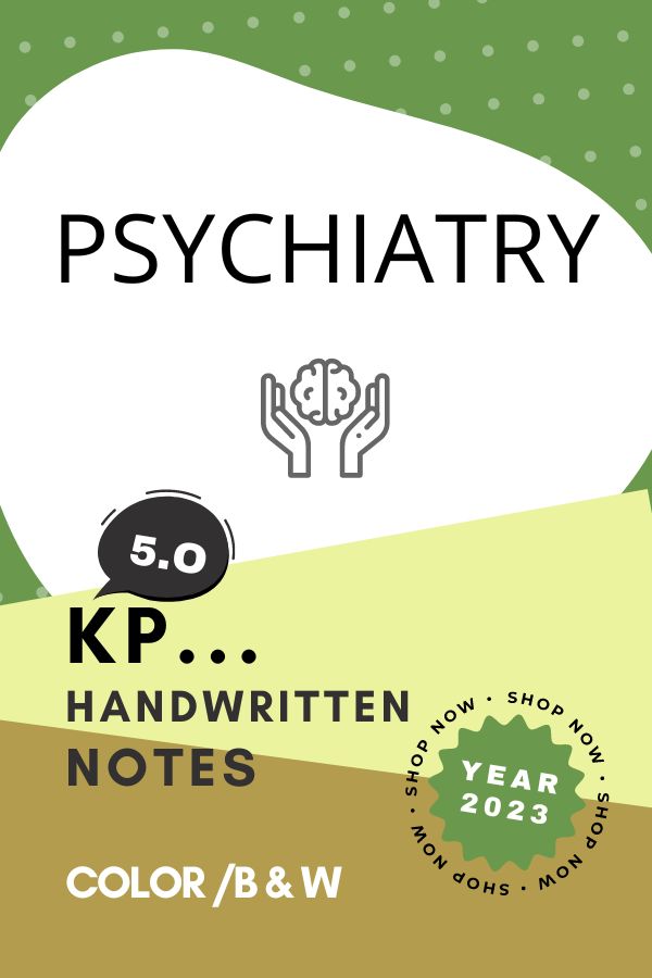 KP 5.0 Rapid Revision - PSYCHIARTY