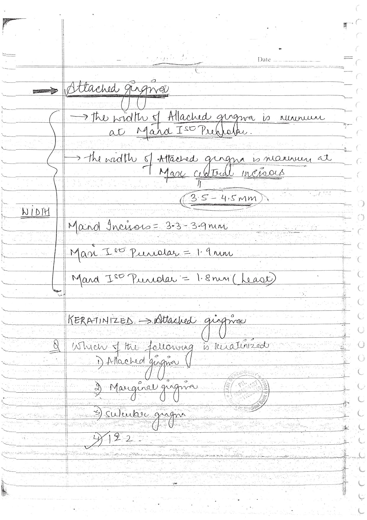 PERADONTIUM - BDS Dental Notes