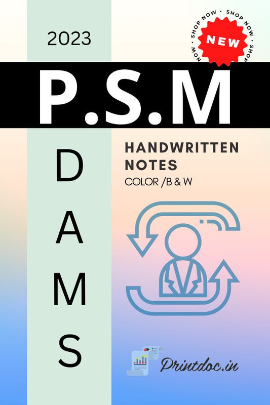 DAMS - P.S.M  NOTES 2023
