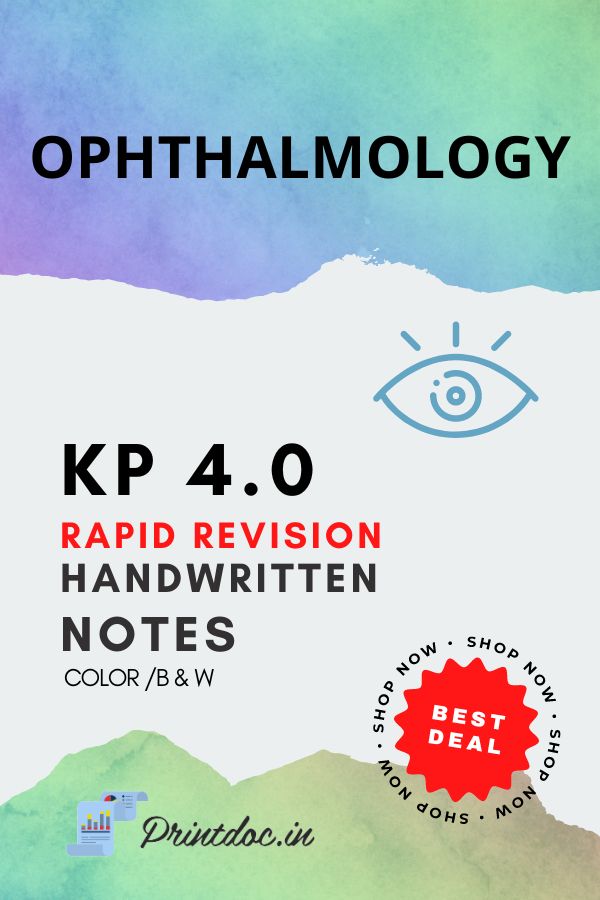 KP 4.0 Rapid Revision - OPHTHALMOLOGY
