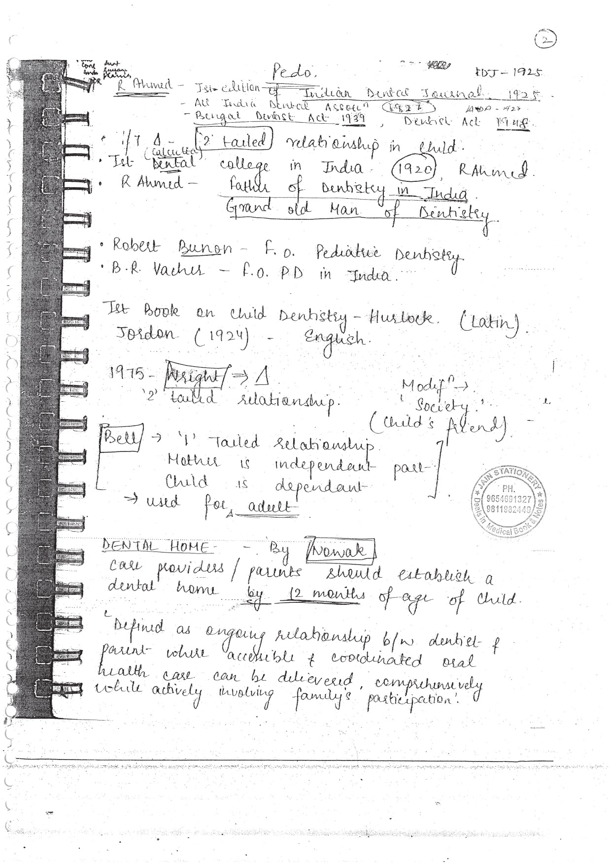 PRODODONTICS - BDS Dental Notes