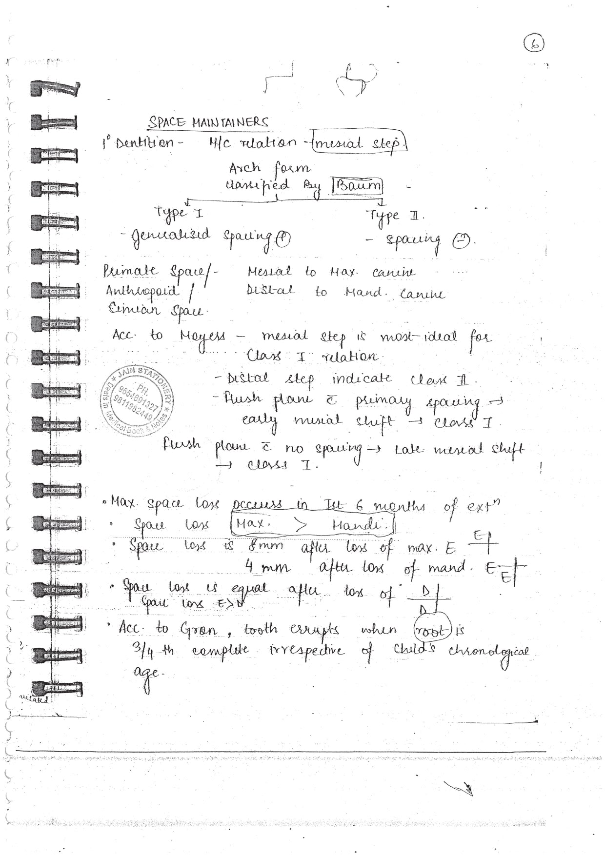 PRODODONTICS - BDS Dental Notes