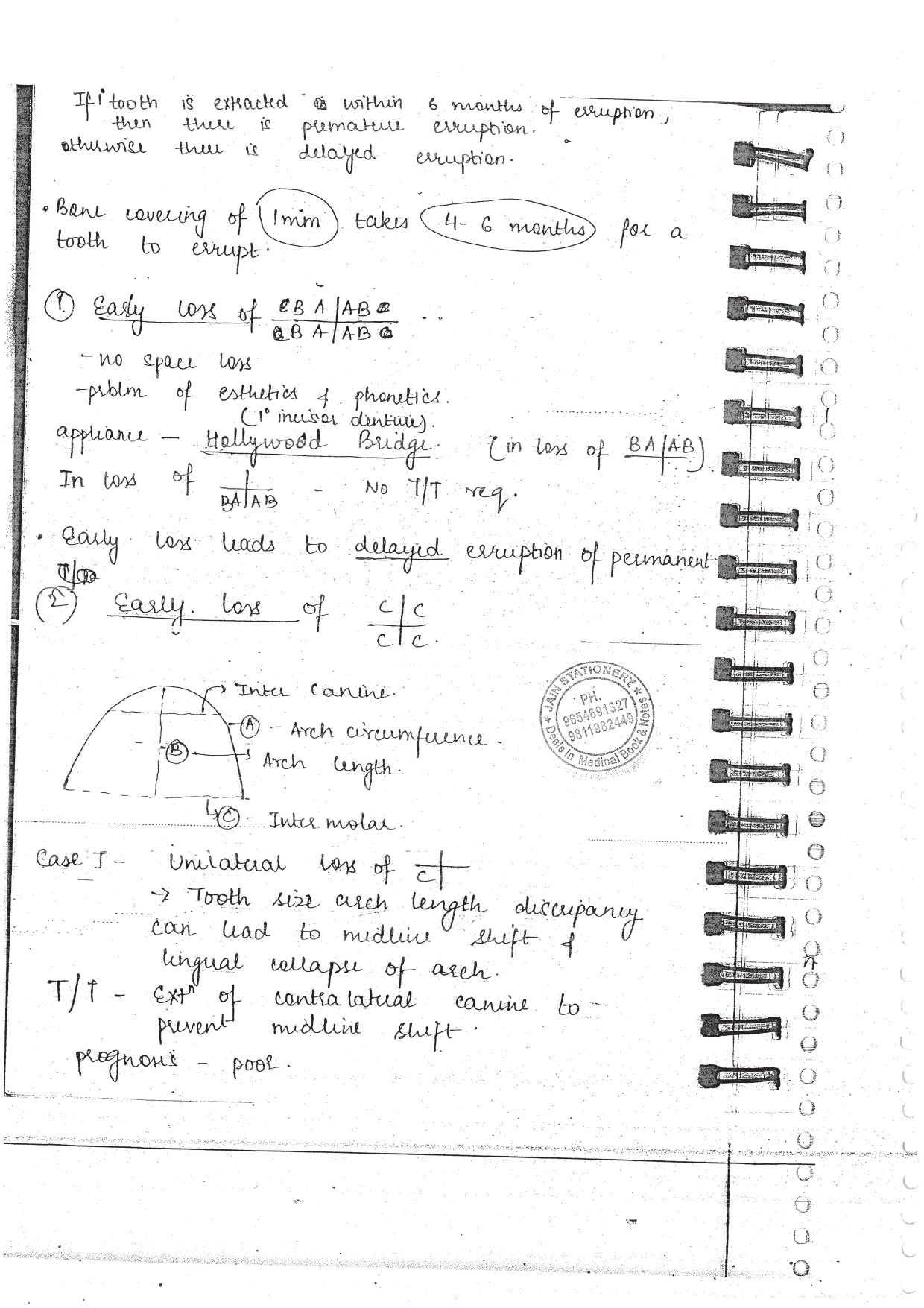 PRODODONTICS - BDS Dental Notes